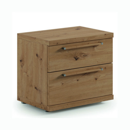 Mesita de Noche EX-CR – Diseño Minimalista en Madera Natural
