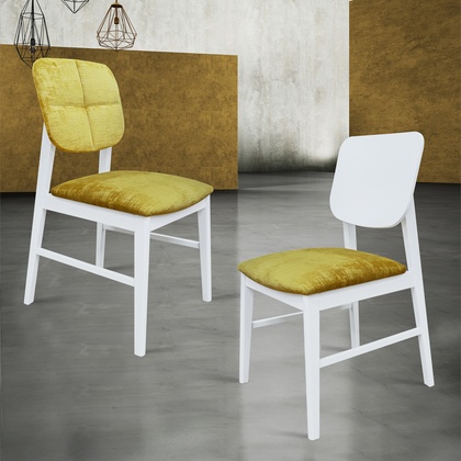 Silla Hotel NNA-ZN – Asiento Amarillo y Respaldo Ergonómico