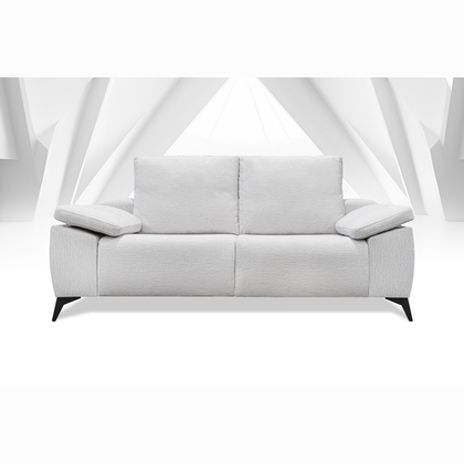 AUR-ZN: Sofá 2 Plazas de Diseño Minimalista en Tonos Neutros