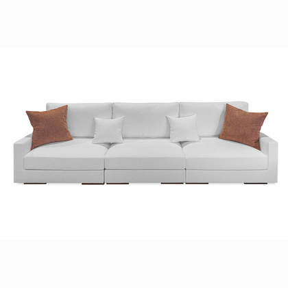 Sofá Hotel OT-ZN Modular en Blanco con Toques Decorativos