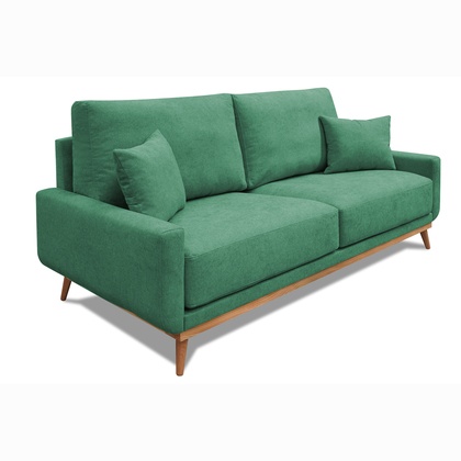 Sofá NDI-ZN: Diseño Escandinavo y Color Verde