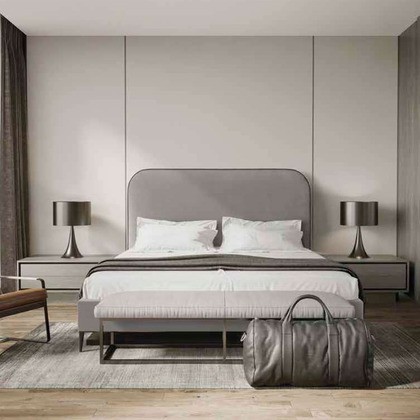 Cabecero MAR-LP: Simplicidad y Elegancia Vintage para Hoteles