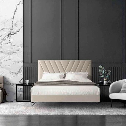 Cabecero VER-LP: Elegancia Oblicua para Hoteles de Lujo