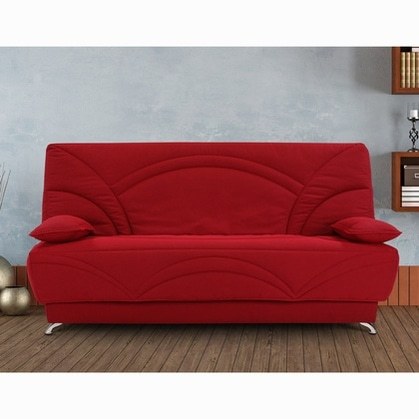 Sofá Cama AR-SR4: Rojo Pasión con Diseño Espectacular